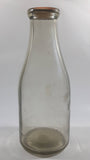 Vintage Avalon Dairy Pasteurized & Homogenized 10" Tall Glass Milk Bottle with Cap - This Bottle Made in Winnipeg