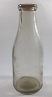 Vintage Avalon Dairy Pasteurized & Homogenized 10" Tall Glass Milk Bottle with Cap - This Bottle Made in Winnipeg