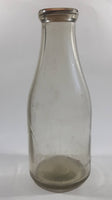 Vintage Avalon Dairy Pasteurized & Homogenized 10" Tall Glass Milk Bottle with Cap - This Bottle Made in Winnipeg