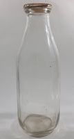 2% Homo 10" Tall Glass Milk Bottle with Cap