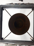 Tea Light Candle Lamp with Metal Base and Shade 13" Tall