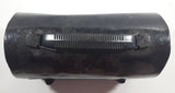 Vintage Black Dome Top Tin Metal Lunch Box