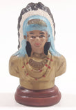 Small Hand Painted Indian Chief Aboriginal Ceramic Salt or Pepper Shaker (Single)