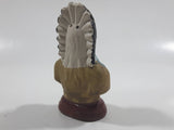 Small Hand Painted Indian Chief Aboriginal Ceramic Salt or Pepper Shaker (Single)