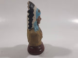 Small Hand Painted Indian Chief Aboriginal Ceramic Salt or Pepper Shaker (Single)