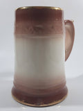 Vintage Gold Trimmed Rainbow Trout Fish Themed Ceramic Pottery Beer Stein Mug