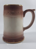 Vintage Gold Trimmed Rainbow Trout Fish Themed Ceramic Pottery Beer Stein Mug