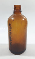 Vintage 5 3/8" Tall Amber Brown Glass Bottle