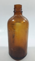 Vintage 5 3/8" Tall Amber Brown Glass Bottle