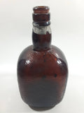 7 1/2" Tall Brandy Amber Brown Glass Bottle