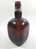 7 1/2" Tall Brandy Amber Brown Glass Bottle