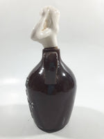 Vintage LAY OFF This is the Old Man's Private Stock Topless Woman Whisky Jug Decanter Pottery Bottle