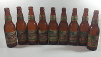 Vintage Set of 9 Capilano Brewery Vancouver Old Style Beer Amber Brown Glass Bottles