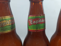 Vintage Set of 9 Capilano Brewery Vancouver Old Style Beer Amber Brown Glass Bottles