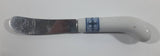 Vintage White and Blue Spreader Knife Stainless Steel - Made in Taiwan