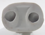 Vintage Blue and White Delft Style Girl Holding Puppy Porcelain Figure 3 3/4" Tall