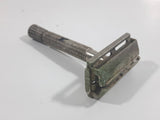 Vintage Face Shaver Razor Etched Pattern Metal Handle