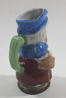 Vintage Toby Style Colonial Woman Miniature Ceramic Pottery Figurine Mug Cup Made in Japan