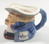 Vintage Toby Style Face Head Hand Painted Ceramic Pottery Figurine Mug Cup 2 1/2" Tall