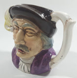 Vintage Toby Style Face Head Hand Painted Ceramic Pottery Figurine Mug Cup 3 1/2" Tall Made in Japan