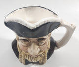 Vintage Toby Style Face Head Hand Painted Ceramic Pottery Figurine Mug Cup 3 1/2" Tall Made in Japan