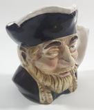 Vintage Toby Style Face Head Hand Painted Ceramic Pottery Figurine Mug Cup 3 1/2" Tall Made in Japan