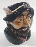 Vintage Toby Style Face Head Hand Painted Ceramic Pottery Figurine Mug Cup 3 5/8" Tall Made in Japan