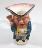 Vintage Burlington Ware Toby Style Oyez Town Cryer Hand Painted Ceramic Pottery Figurine Jug Pitcher 6" Tall Made in England