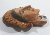 Vintage 1964 Bossons England Betsey Trotwood Chalkware 3D Face Head Wall Decor