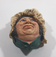 Vintage 1964 Bossons England Sarah Gamp Chalkware 3D Face Head Wall Decor