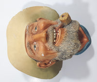 Vintage 1977 Bossons England Old Timer Chalkware 3D Face Head Wall Decor