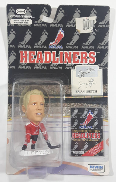 1996 Corinthian Headliners Signature Edition NHL NHLPA Ice Hockey Player Brian Leetch Figure New in Package Red Version