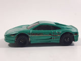 1998 Hot Wheels Figure 8 Racers Ferrari F355 Metalflake Green Die Cast Toy Car Vehicle