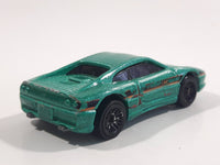 1998 Hot Wheels Figure 8 Racers Ferrari F355 Metalflake Green Die Cast Toy Car Vehicle