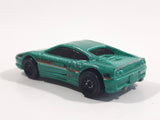 1998 Hot Wheels Figure 8 Racers Ferrari F355 Metalflake Green Die Cast Toy Car Vehicle