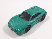 1998 Hot Wheels Figure 8 Racers Ferrari F355 Metalflake Green Die Cast Toy Car Vehicle