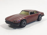 1983 Hot Wheels Jaguar XJS Maroon Burgundy Brown Die Cast Toy Car Vehicle