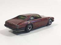 1983 Hot Wheels Jaguar XJS Maroon Burgundy Brown Die Cast Toy Car Vehicle