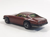 1983 Hot Wheels Jaguar XJS Maroon Burgundy Brown Die Cast Toy Car Vehicle