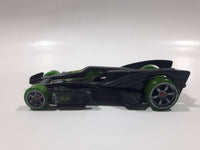 2005 Hot Wheels First Edition - AcceleRacers Racing Drones RD-10 Black Die Cast Toy Car Vehicle - Busted Front Bumper