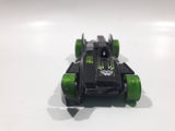 2005 Hot Wheels First Edition - AcceleRacers Racing Drones RD-10 Black Die Cast Toy Car Vehicle - Busted Front Bumper