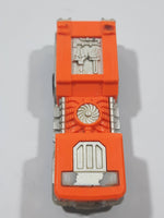 2009 Hot Wheels 5 Alarm Fire Engine Ladder Truck Orange Die Cast Toy Car Emergency Rescue Vehicle - Ladder Busted Off