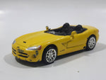 Racing Champions Universal Studios Fast & Furious II Dodge Viper Convertible Yellow Die Cast Toy Car Vehicle with Busted Windshield