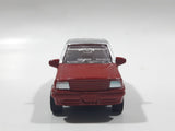 Unknown Brand CS13 Taxi Cab with "Hug Me" Bear on the Side Red and Silver Pullback Friction Motorized Die Cast Toy Car Vehicle with Opening Doors - Missing Roof Light