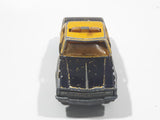 Vintage Majorette No. 240 Chevrolet Impala 444 Taxi Cab Black and Yellow 1/69 Scale Die Cast Toy Car Vehicle - Missing Doors