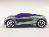 2005 Hot Wheels AcceleRacers Nitrium Silver Die Cast Toy Car Vehicle - McDonalds Happy Meal