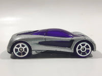 2005 Hot Wheels AcceleRacers Nitrium Silver Die Cast Toy Car Vehicle - McDonalds Happy Meal