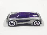 2005 Hot Wheels AcceleRacers Nitrium Silver Die Cast Toy Car Vehicle - McDonalds Happy Meal