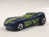 2015 Hot Wheels Velocita Dark Blue Plastic Body Pullback Motorized Friction Die Cast Toy Car Vehicle McDonald's Happy Meal