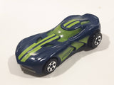 2015 Hot Wheels Velocita Dark Blue Plastic Body Pullback Motorized Friction Die Cast Toy Car Vehicle McDonald's Happy Meal